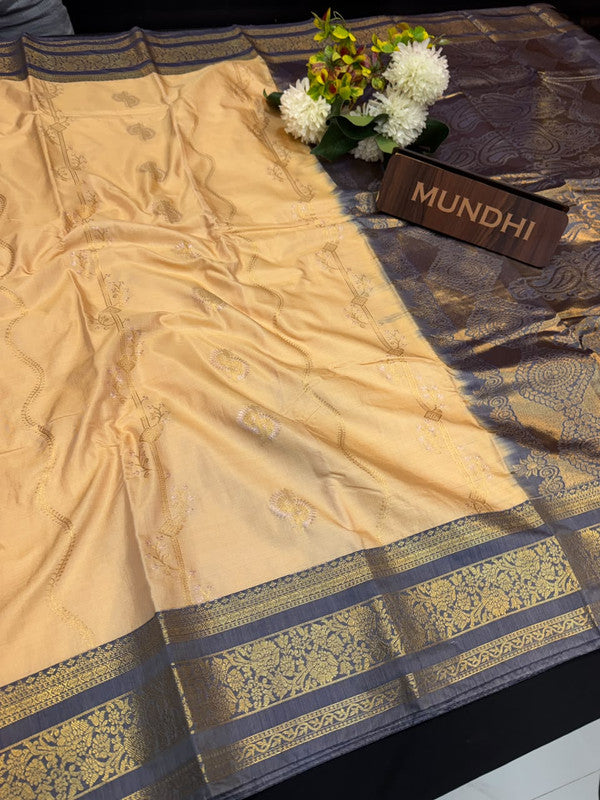 Vegan Silk Saree with |Zari Work for Women| VG156