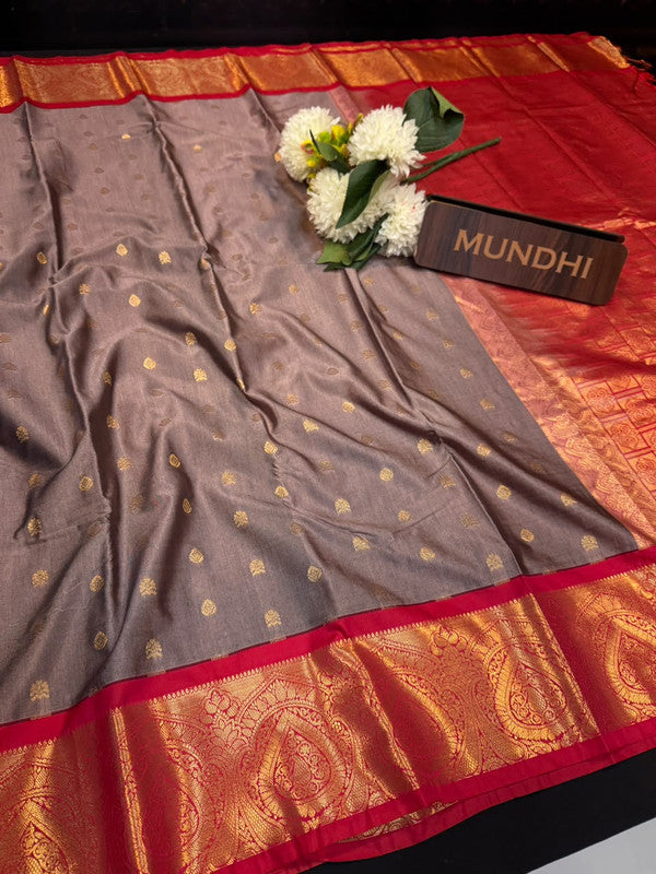 Vegan Silk Saree with |Zari Work for Women| VG179