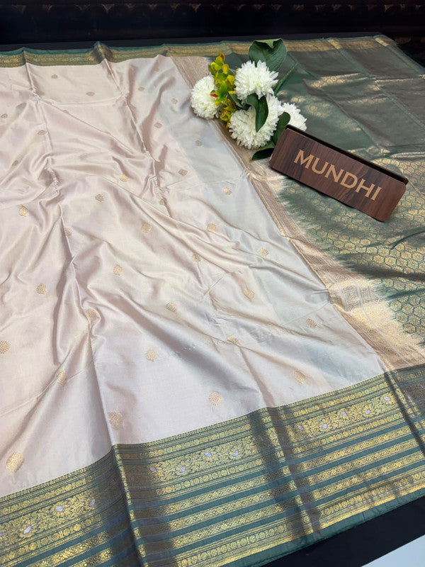 Vegan Silk Saree with |Zari Work for Women| VG180