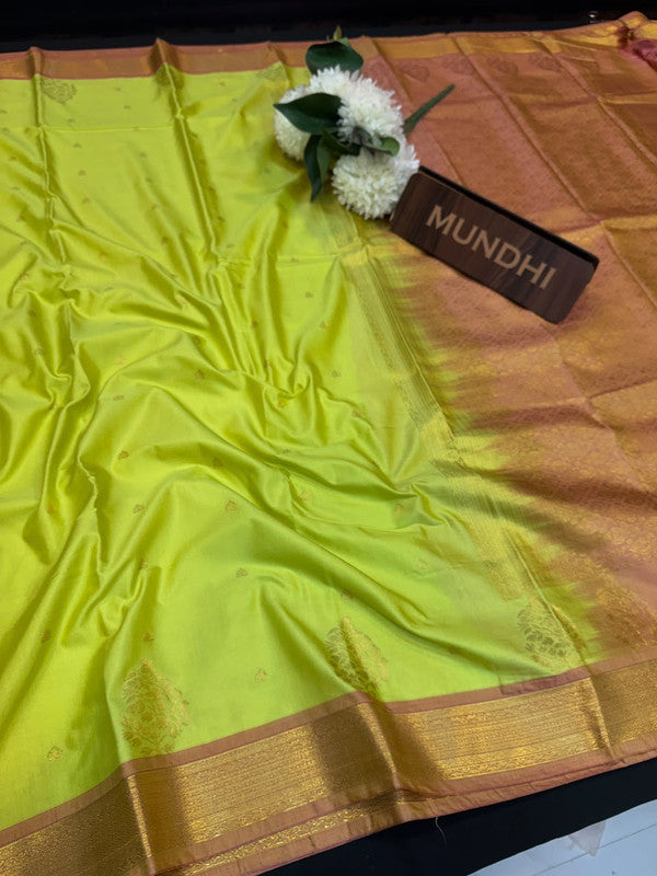 Vegan Silk Saree with |Zari Work for Women| VG193
