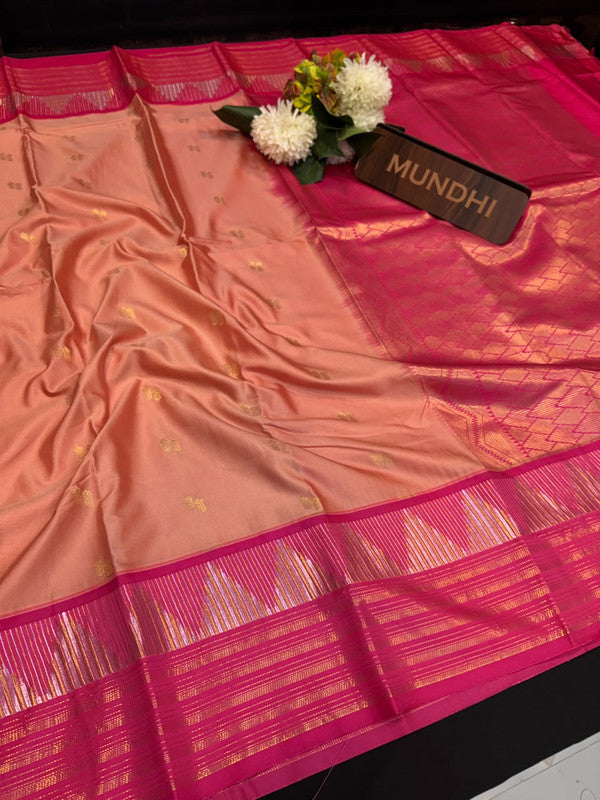 Vegan Silk Saree with |Zari Work for Women| VG201