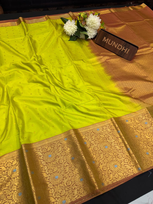 Vegan Silk Saree with |Zari Work for Women| VG204