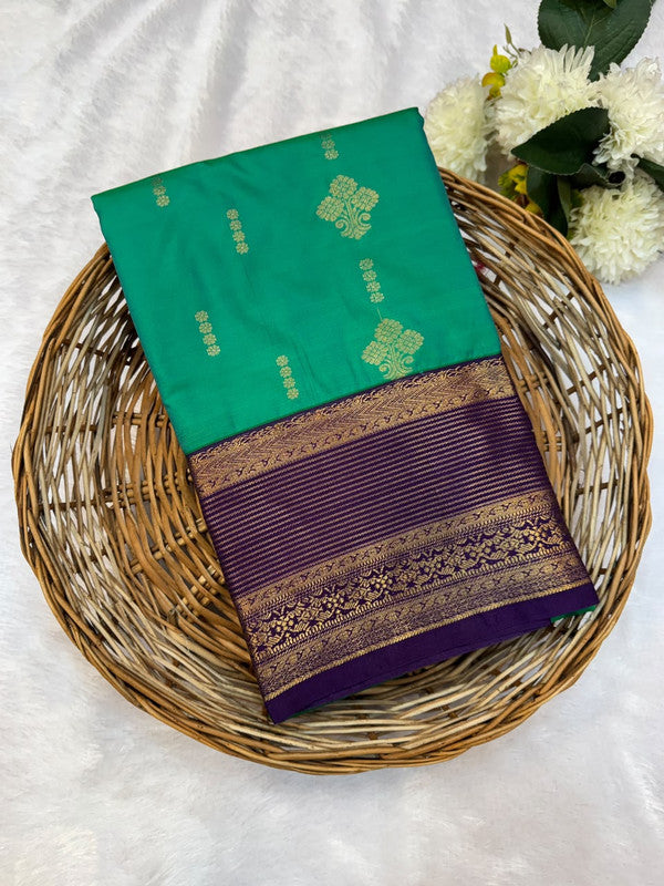 Mild Damage Vennila Semi Silk  Saree | Zari Work | MDP109