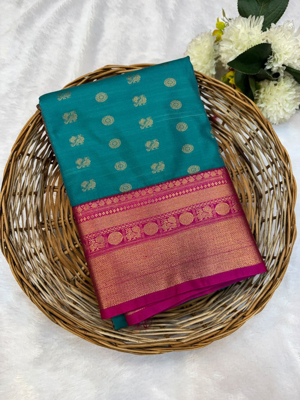 Mild Damage Vennila Semi Silk  Saree | Zari Work | MDP108