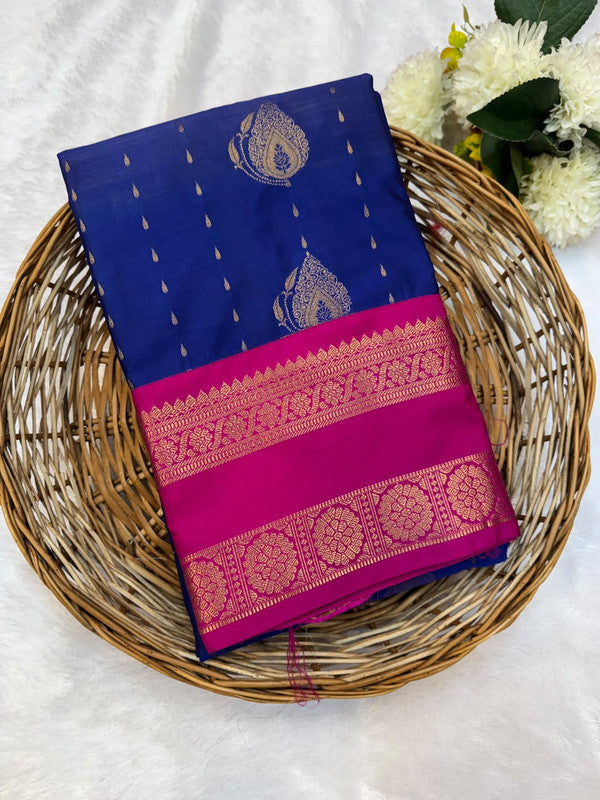 Mild Damage Vennila Semi Silk  Saree | Zari Work | MDP126