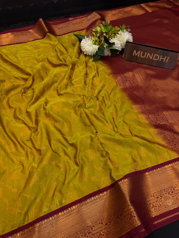 Mild Damage Pure Silk Cotton Saree | Zari Work | MDP20