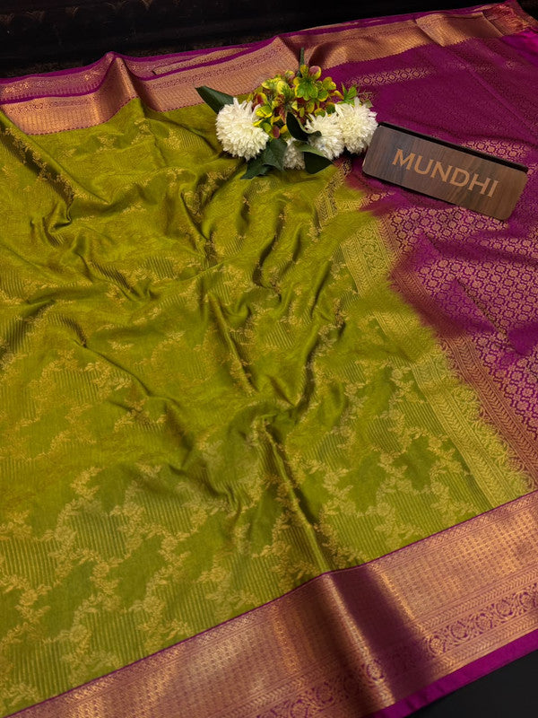 Mild Damage Pure Silk Cotton Saree | Zari Work | MDP26