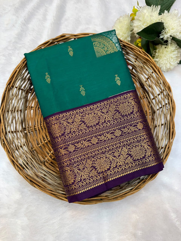Mild Damage Vennila Semi Silk  Saree | Zari Work | MDP87
