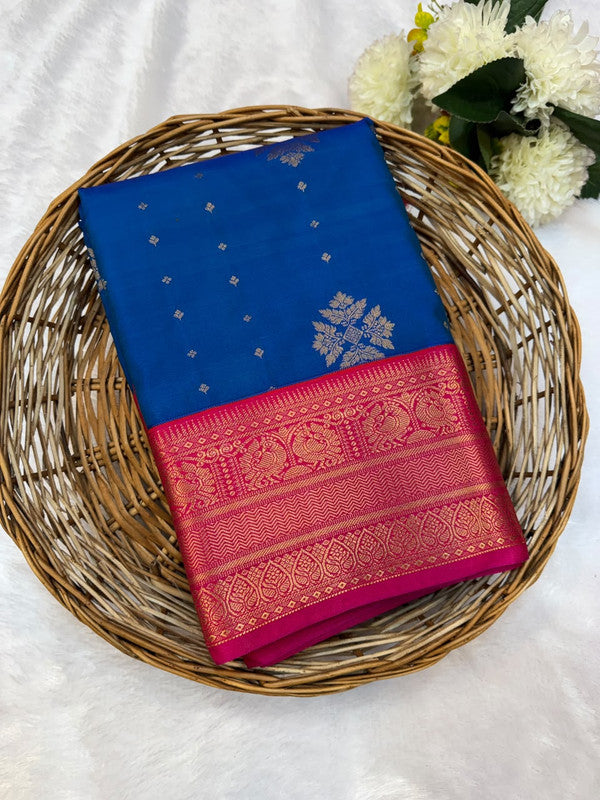 Mild Damage Vennila Semi Silk  Saree | Zari Work | MDP90