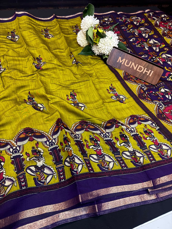 Maheshwari Silk Fancy Saree |  Zari Work Design | ME18