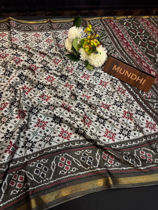 Black Cotton Sarees | Elegant Zari Border Collection|  BK32