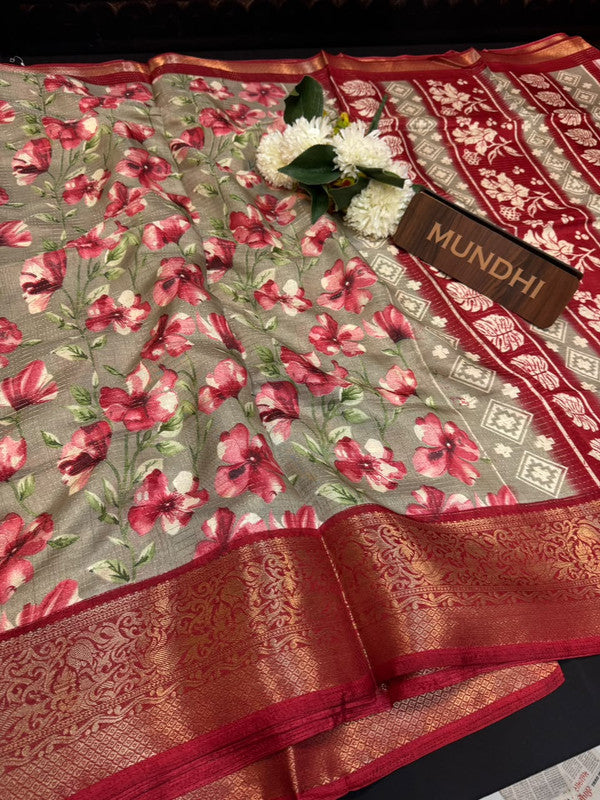 Super Chance Fancy Silk Saree with Zari Work| SC04