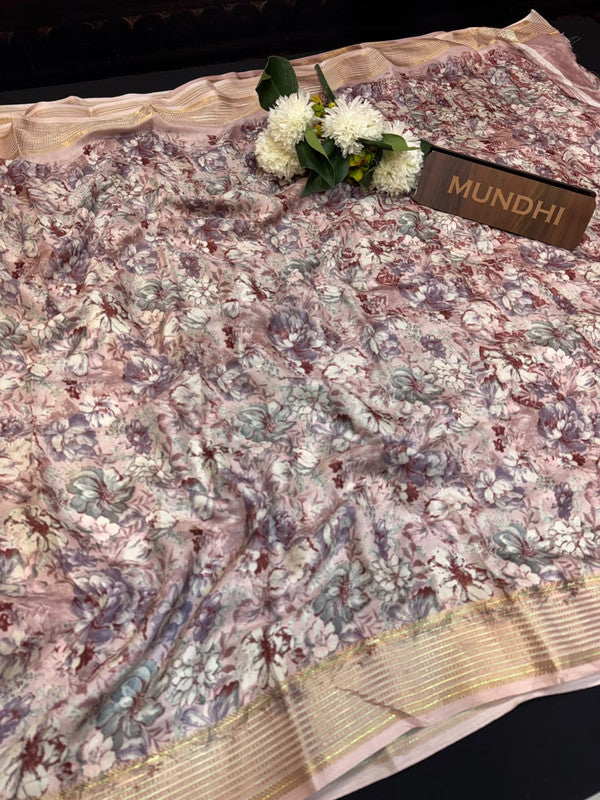 Sindoor Fancy Silk Viscose Organza Zari Work| SND01