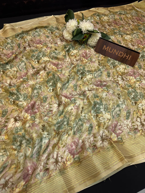 Sindoor Fancy Silk Viscose Organza Zari Work| SND03