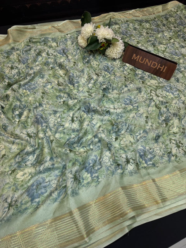 Sindoor Fancy Silk Viscose Organza Zari Work| SND02