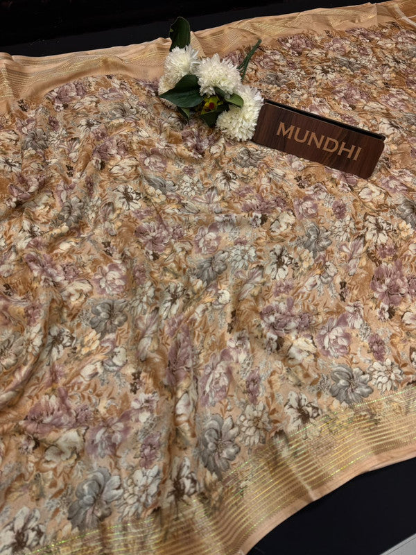 Sindoor Fancy Silk Viscose Organza Zari Work| SND06