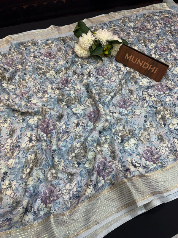 Sindoor Fancy Silk Viscose Organza Zari Work| SND04