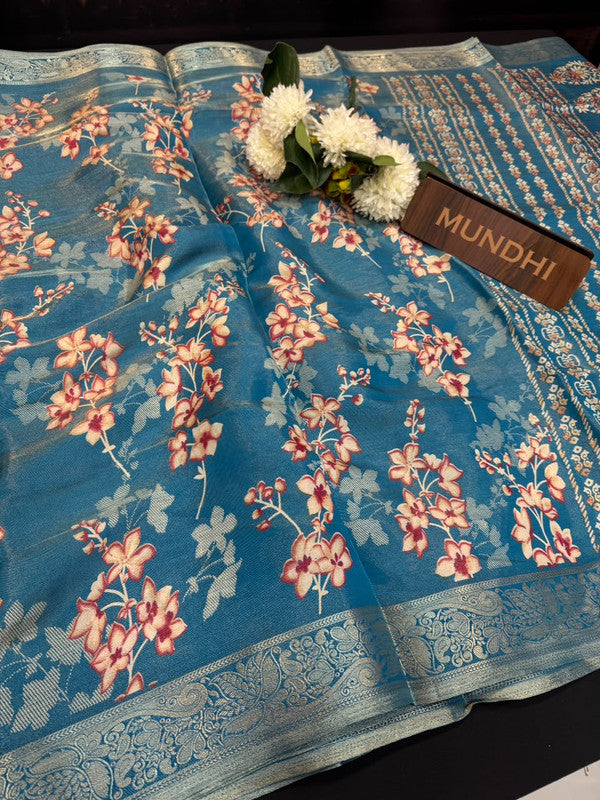 Atlas Jari Fancy Silk Saree with Traditional Zari Work