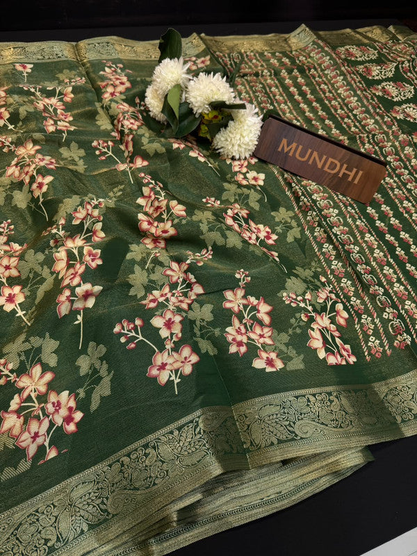 Atlas Jari Fancy Silk Saree with Traditional Zari Work