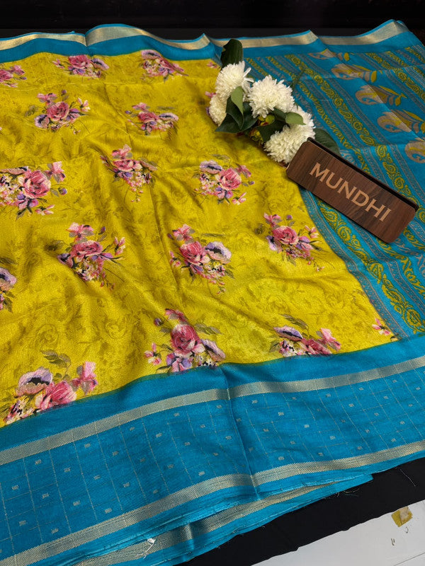 Meenal Butti Fancy Silk Saree with Zari Work| BEE04