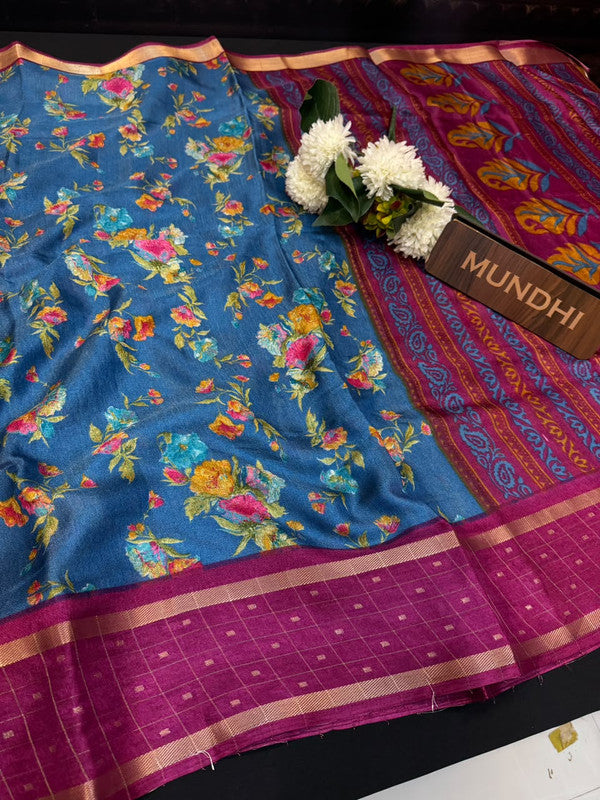 Meenal Butti Fancy Silk Saree with Zari Work| BEE07