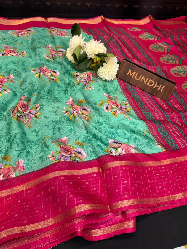 Meenal Butti Fancy Silk Saree with Zari Work| BEE06