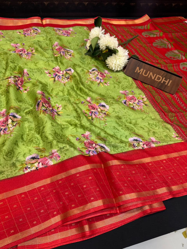 Meenal Butti Fancy Silk Saree with Zari Work| BEE14