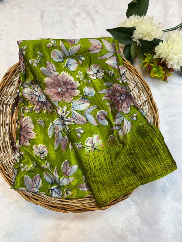 Turkey Silk Saree with Crepe Silk Design