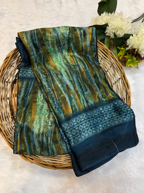 Turkey Silk Saree with Crepe Silk Design