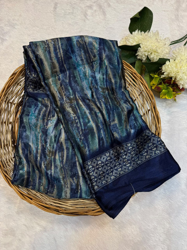 Turkey Silk Saree with Crepe Silk Design
