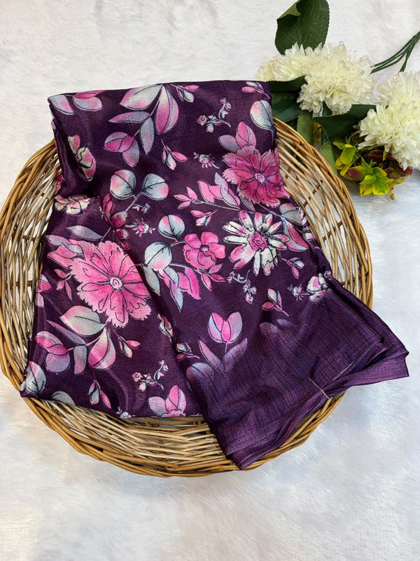 Turkey Silk Saree with Crepe Silk Design