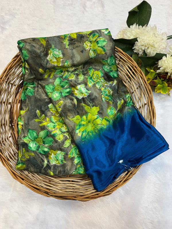 Turkey Silk Saree with Crepe Silk Design