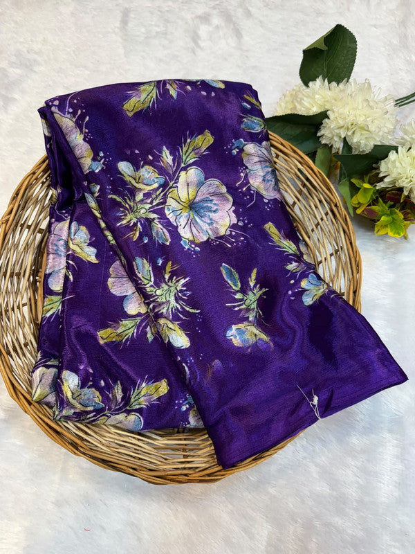 Turkey Silk Saree with Crepe Silk Design