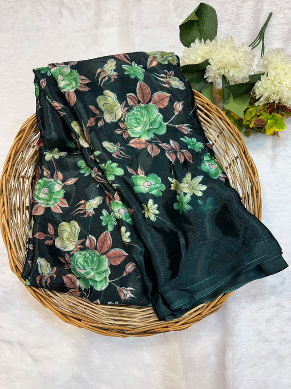 Turkey Silk Saree with Crepe Silk Design
