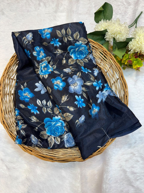 Turkey Silk Saree with Crepe Silk Design