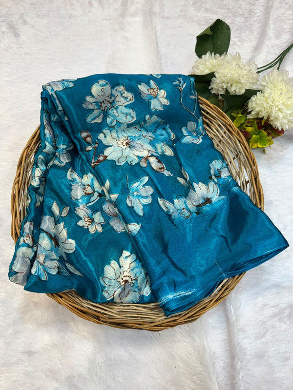 Turkey Silk Saree with Crepe Silk Design