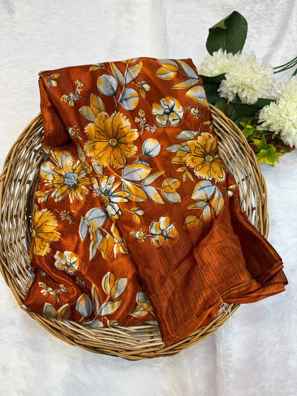 Turkey Silk Saree with Crepe Silk Design