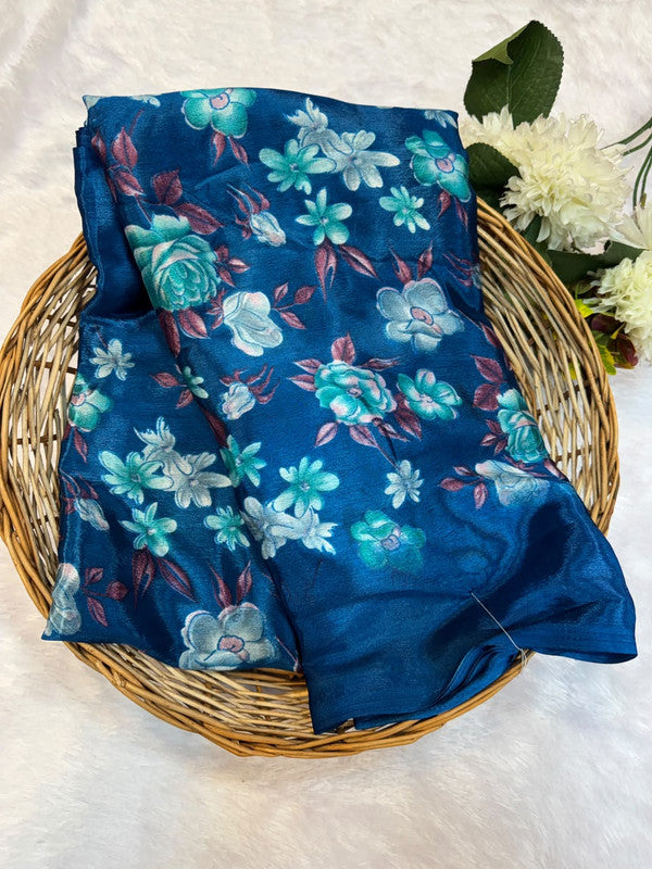 Turkey Silk Saree with Crepe Silk Design
