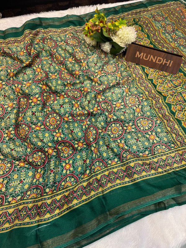 Turkey Silk Saree with Crepe Silk Design