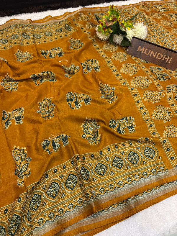 Turkey Silk Saree with Crepe Silk Design