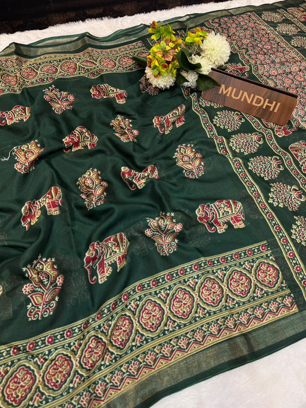 Turkey Silk Saree with Crepe Silk Design