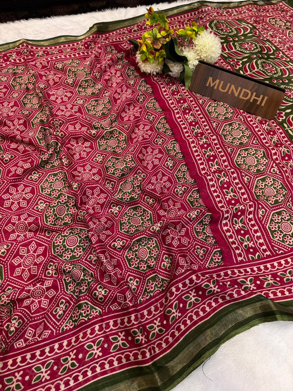 Turkey Silk Saree with Crepe Silk Design