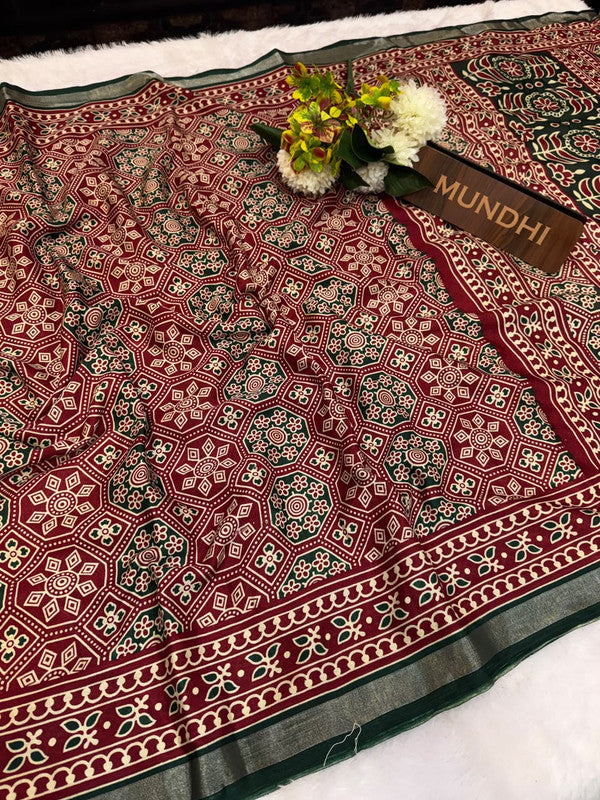 Mal CottonSilk Saree with Crepe Silk Design