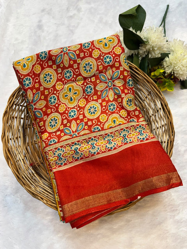 Mal CottonSilk Saree with Crepe Silk Design