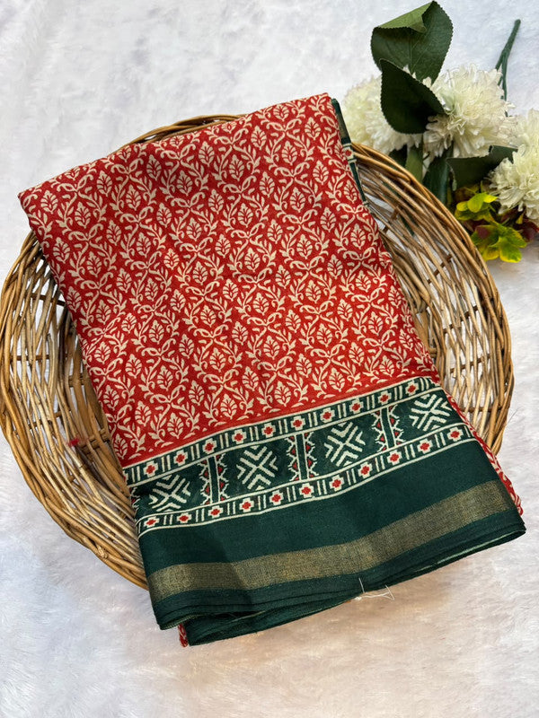Mal CottonSilk Saree with Crepe Silk Design