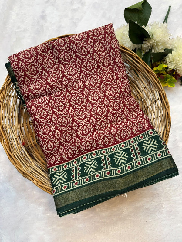 Mal CottonSilk Saree with Crepe Silk Design