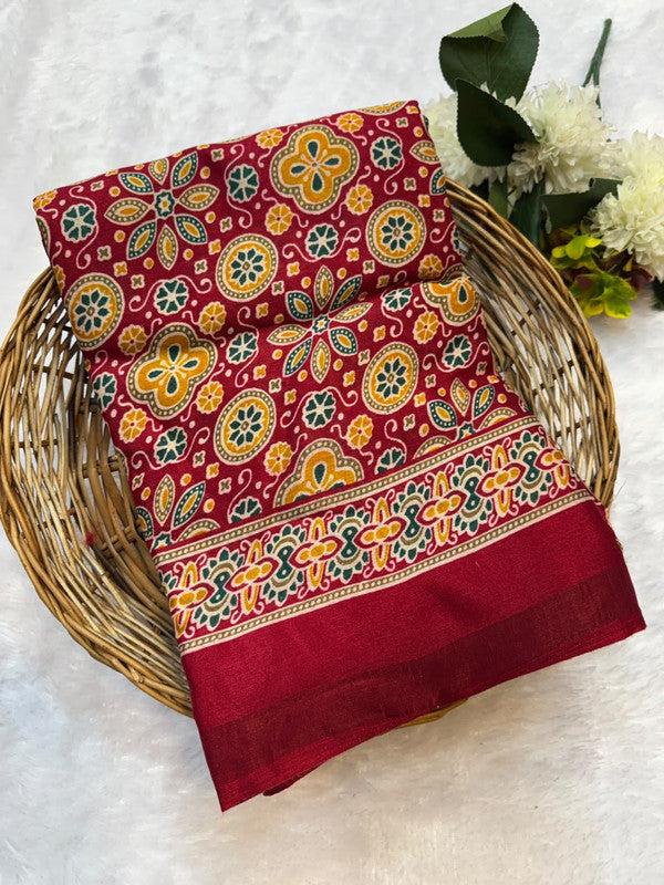 Mal CottonSilk Saree with Crepe Silk Design