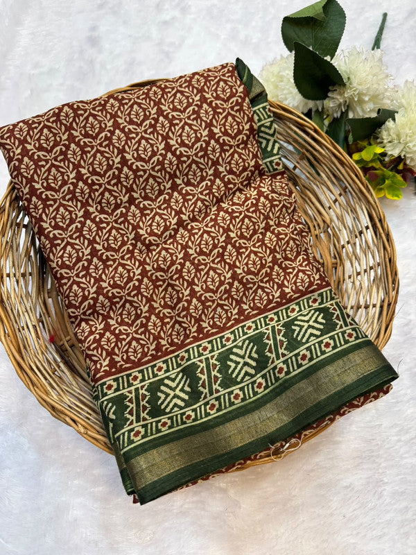 Mal CottonSilk Saree with Crepe Silk Design