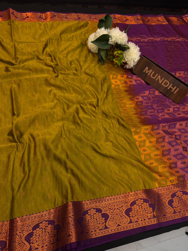 Slub Silk Saree with Zari Work for Weddings
