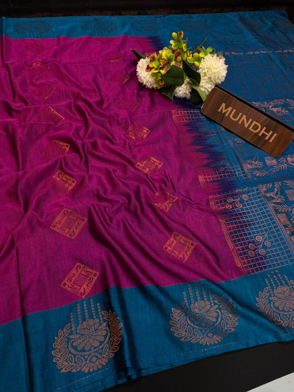 Slub Silk Saree with Zari Work for Weddings